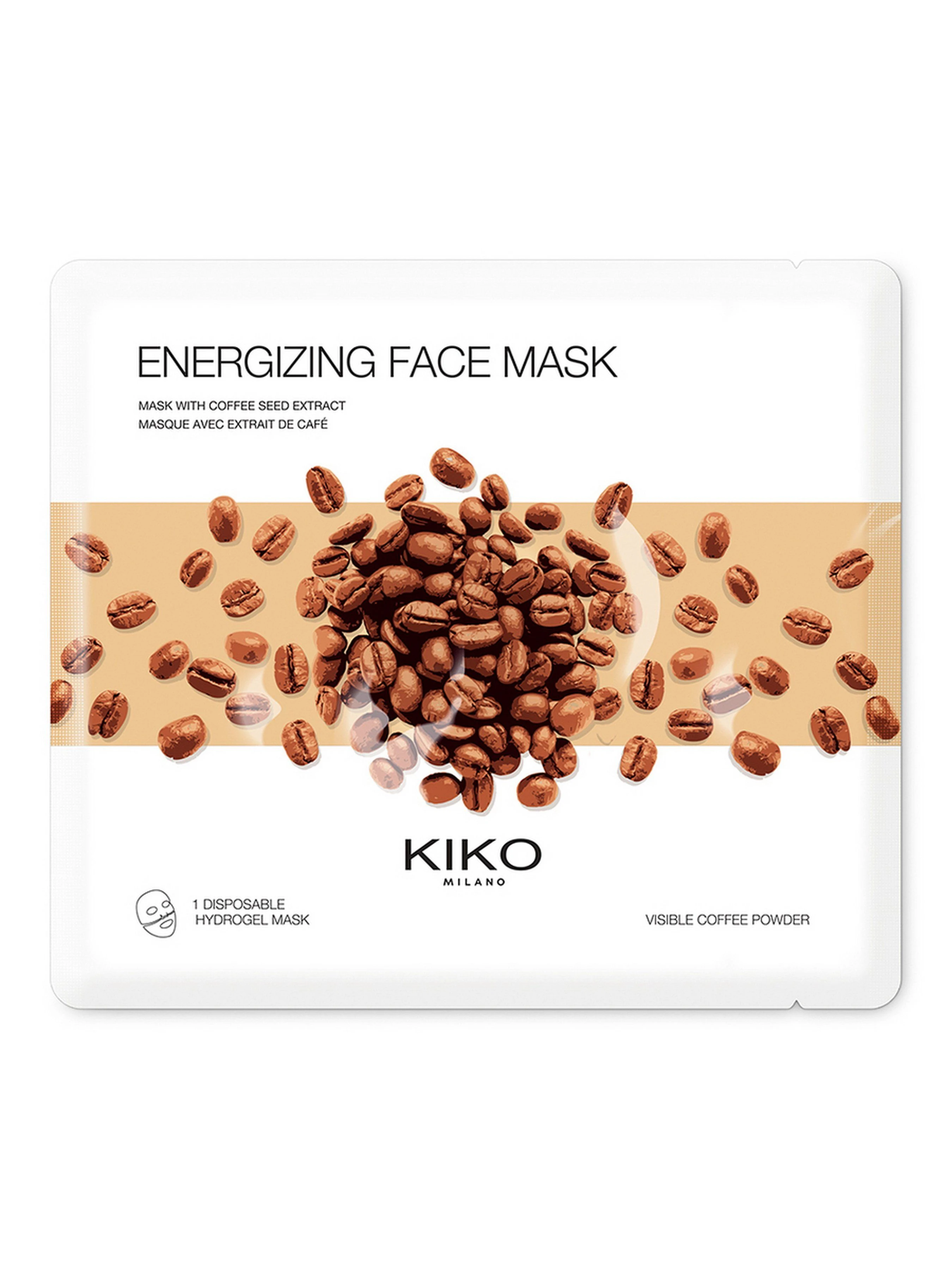 Тонізуюча маска для обличчя KIKO MILANO Energizing Face Mask With Coffee Seed Extract