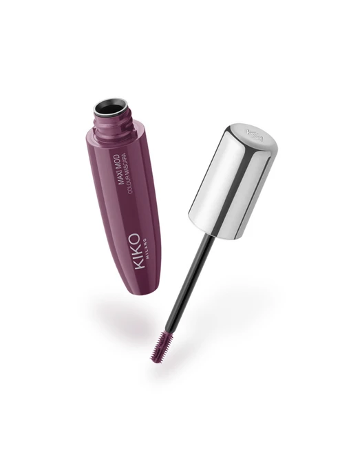 Кольорова туш KIKO MILANO Maxi Mod Colors Mascara, відтінок 03 Plum фото 2