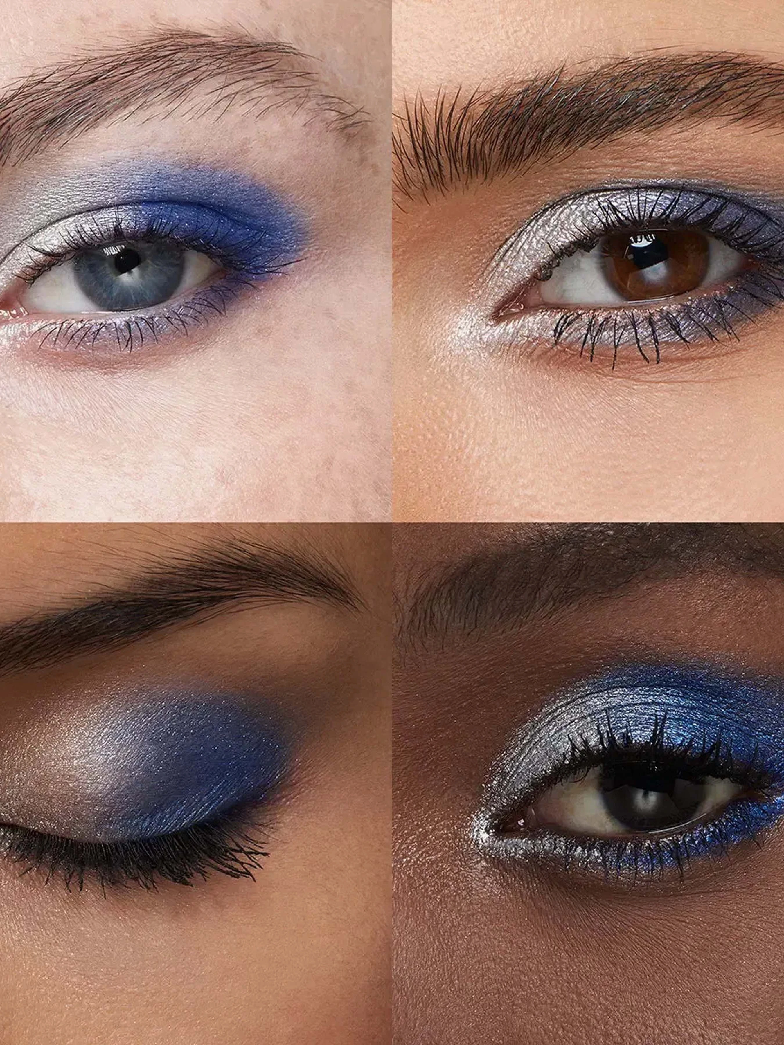 Тіні для повік KIKO MILANO Bright Duo Eyeshadow, відтінок 17 Silver/Eletric Blue фото 2