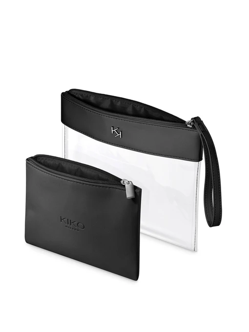 Прозора косметичка KIKO MILANO Transparent Beauty Case 01, 01 Black фото 2