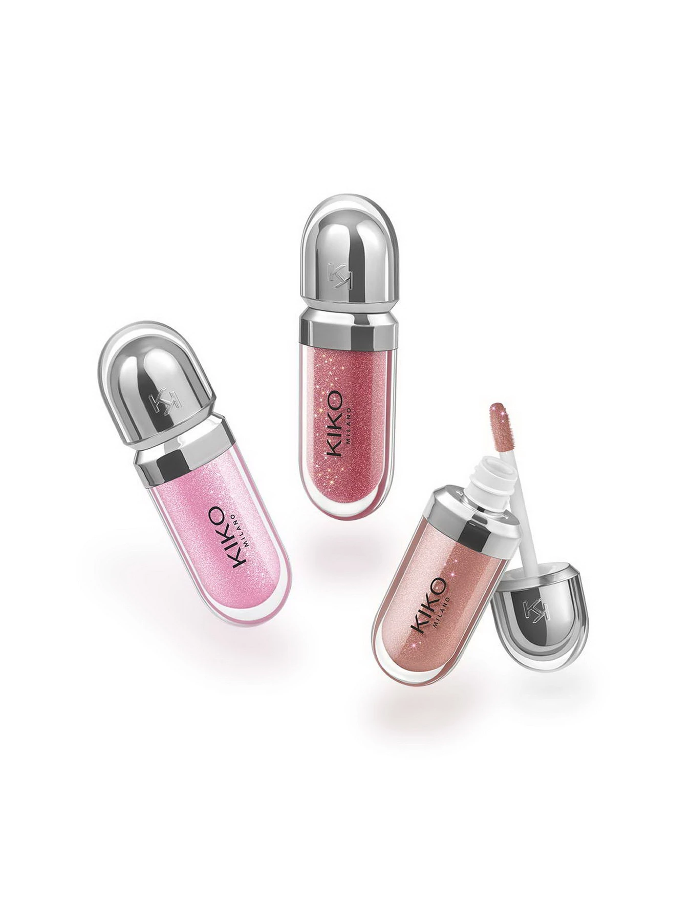 Набір міні блисків для губ Glossy Lip Set Mini KIKO MILANO модель KM000000962001B Фото
