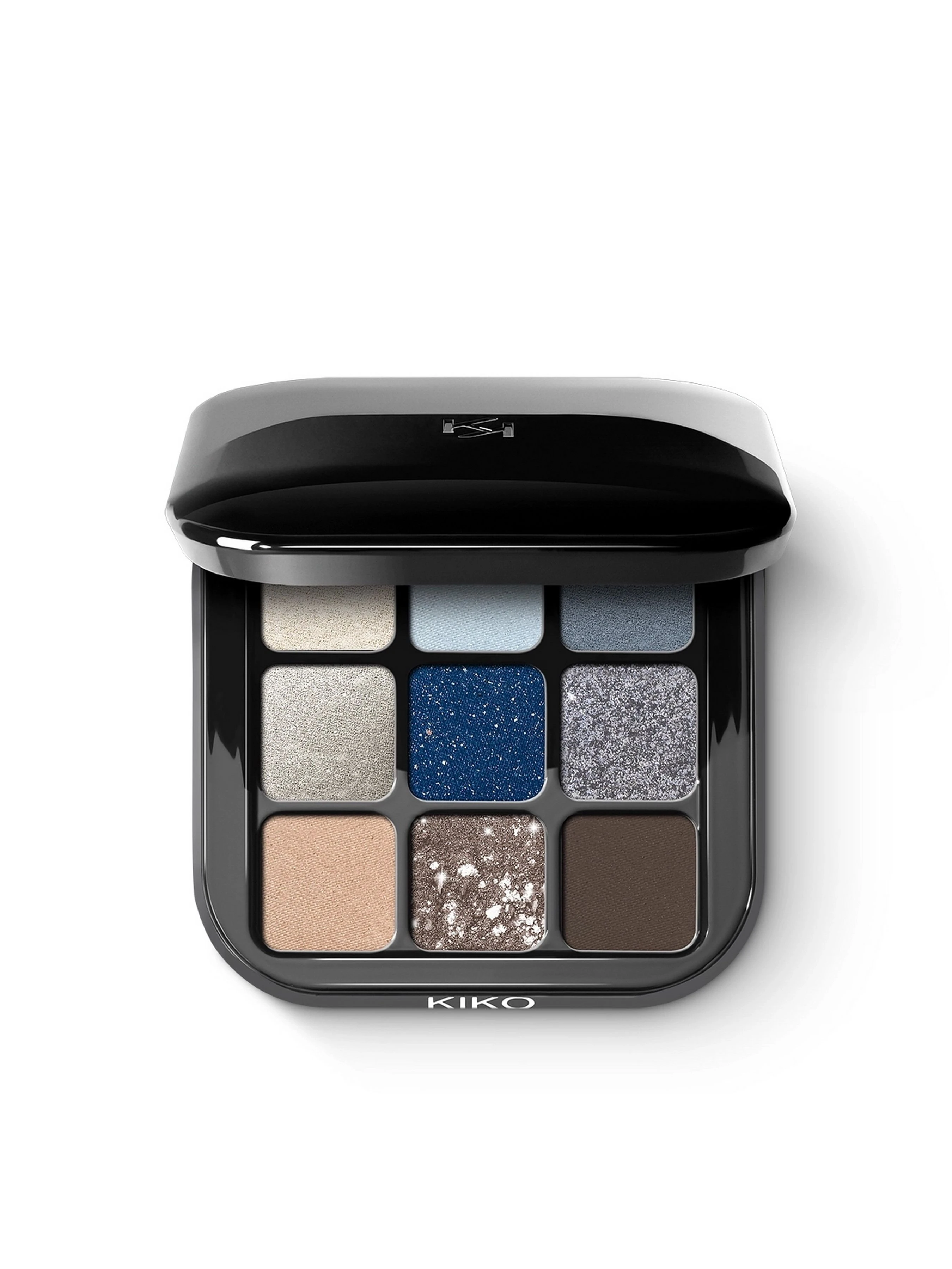 Палетка тіней KIKO MILANO Glamour Multi Finish Palette, відтінок 05 Blue Variations