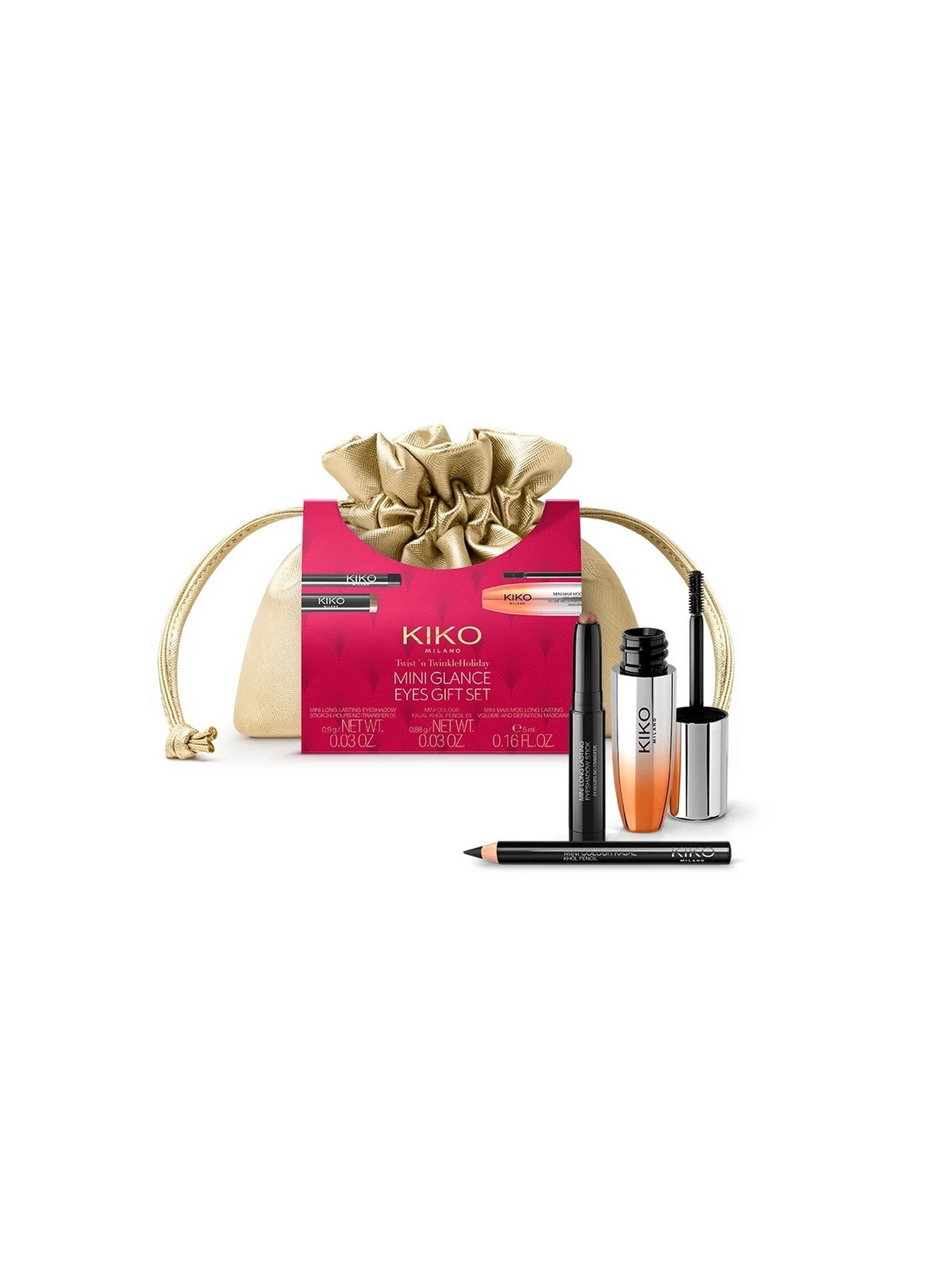 Набор для макияжа глаз Twist 'N Twinkle Holiday Mini Glance Eyes Gift Set KIKO MILANO модель KC000001338001B Фото