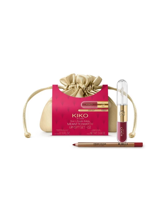 Набір для макіяжу губ KIKO MILANO Twist 'N Twinkle, відтінок 02 Red