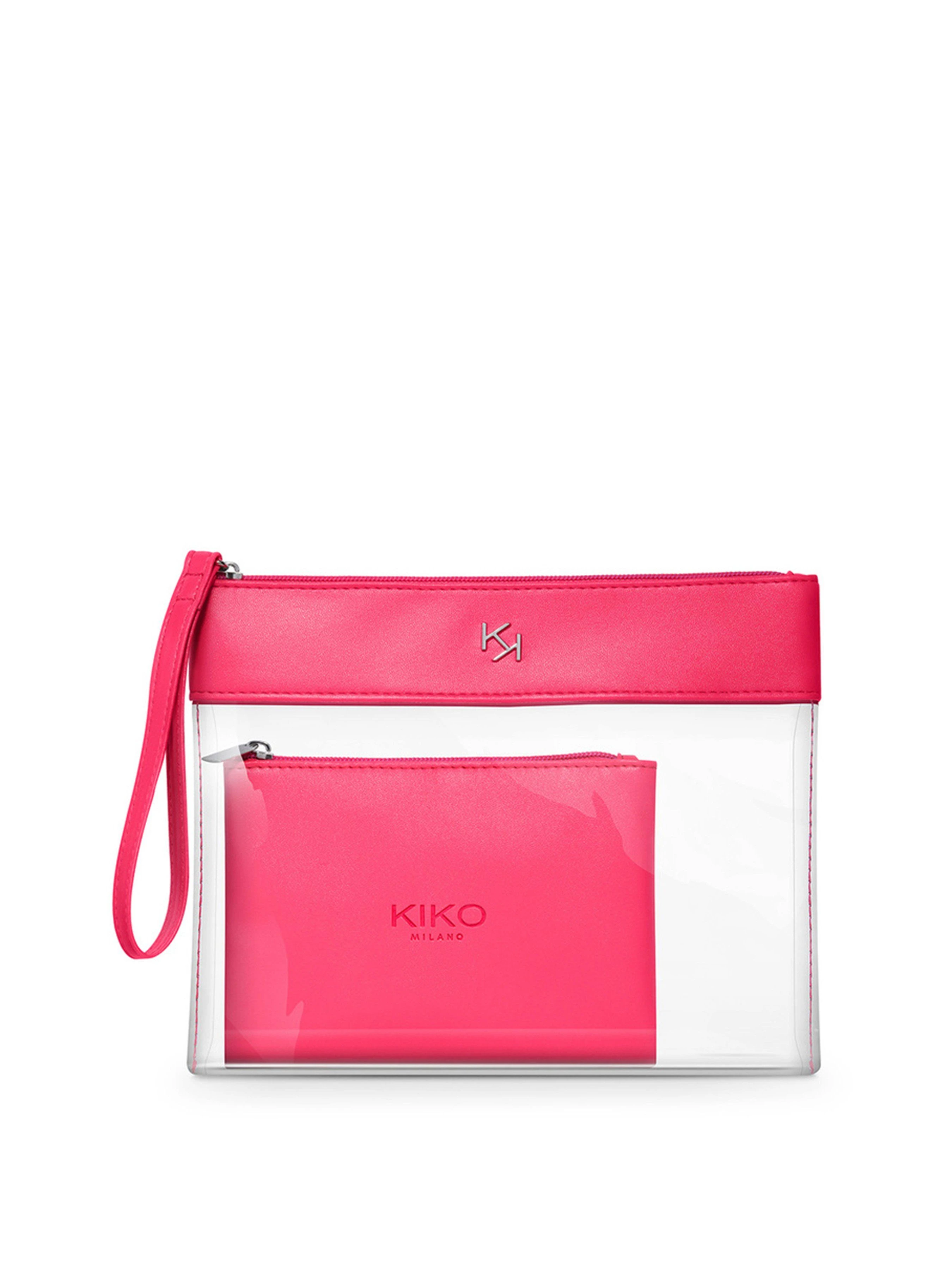 Прозора косметичка KIKO MILANO Transparent Beauty Case 02, 02 Fuchsia