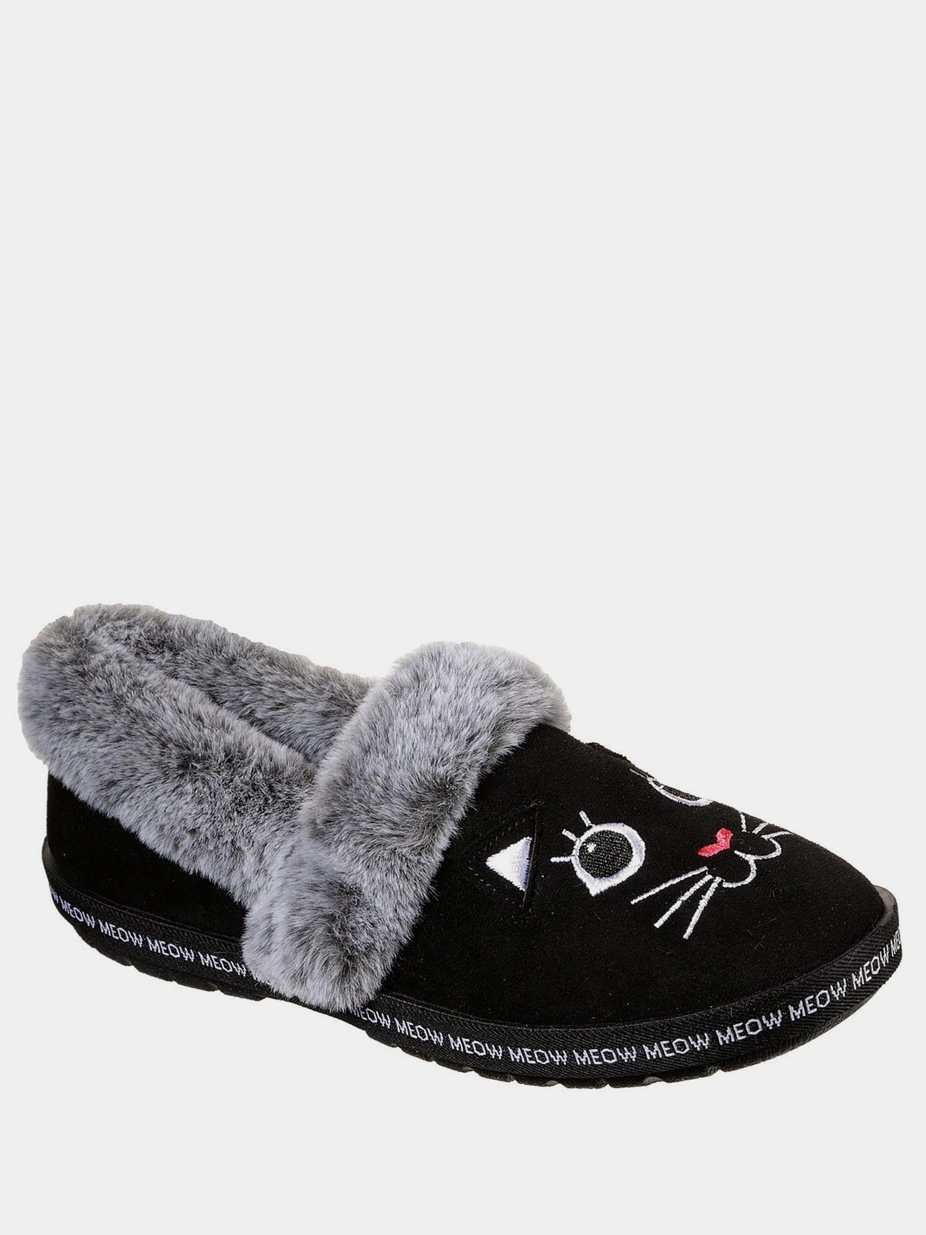 Тапки Skechers BOBS Too Cozy - Meow Pajamas модель 33355 BLK Тапки Skechers BOBS Too Cozy - Meow Pajamas модель 33355 BLK Фото