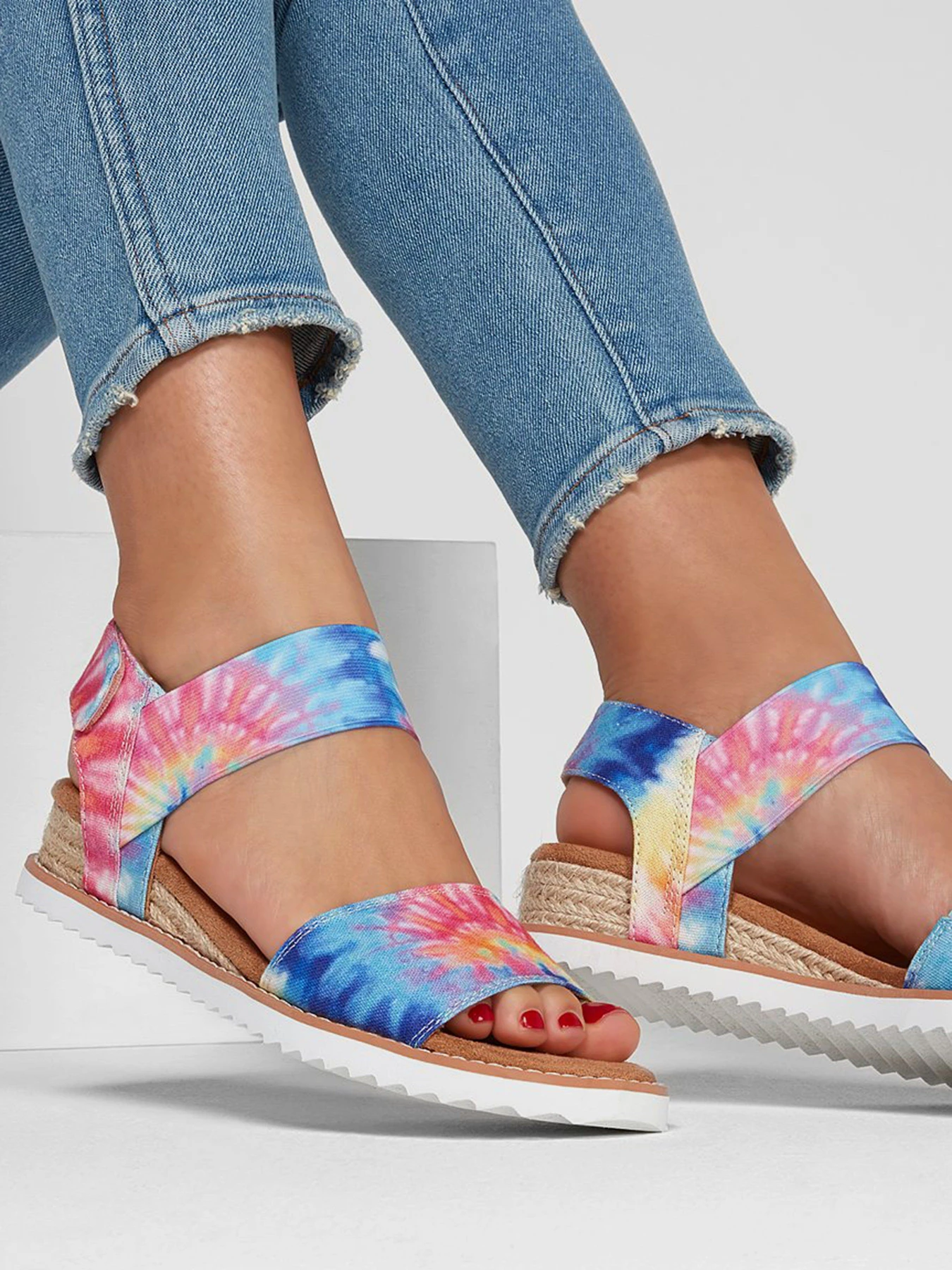 Босоножки Skechers BOBS Desert Kiss - Golden Flower модель 113191 PKMT Фото