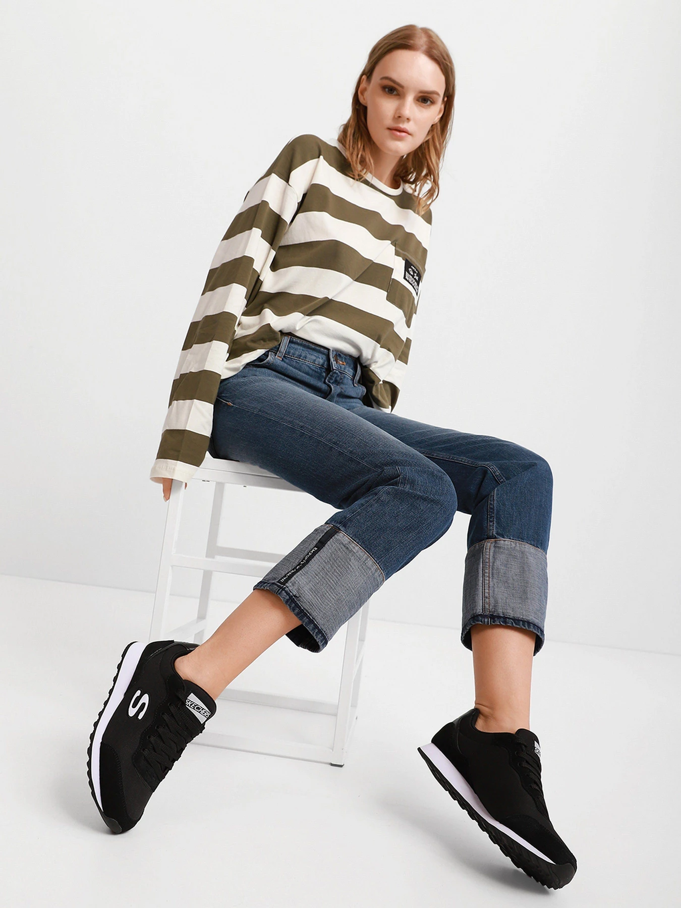Кросівки Skechers OG 85 - Vibe'in модель 155354 BKW Кросівки Skechers OG 85 - Vibe'in модель 155354 BKW Фото