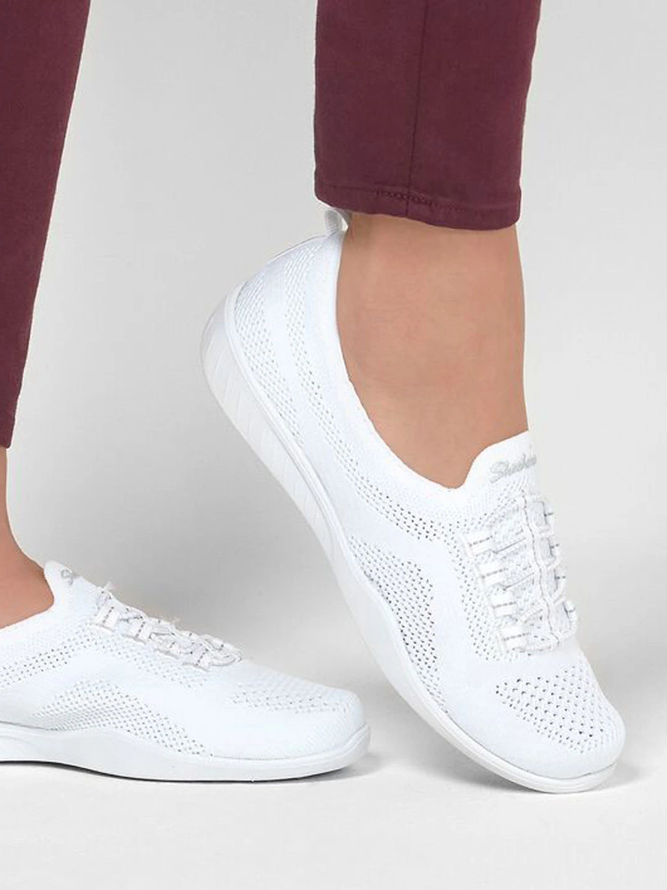 Кеди Skechers Newbury St - Every Angle модель 100033 WHT Фото