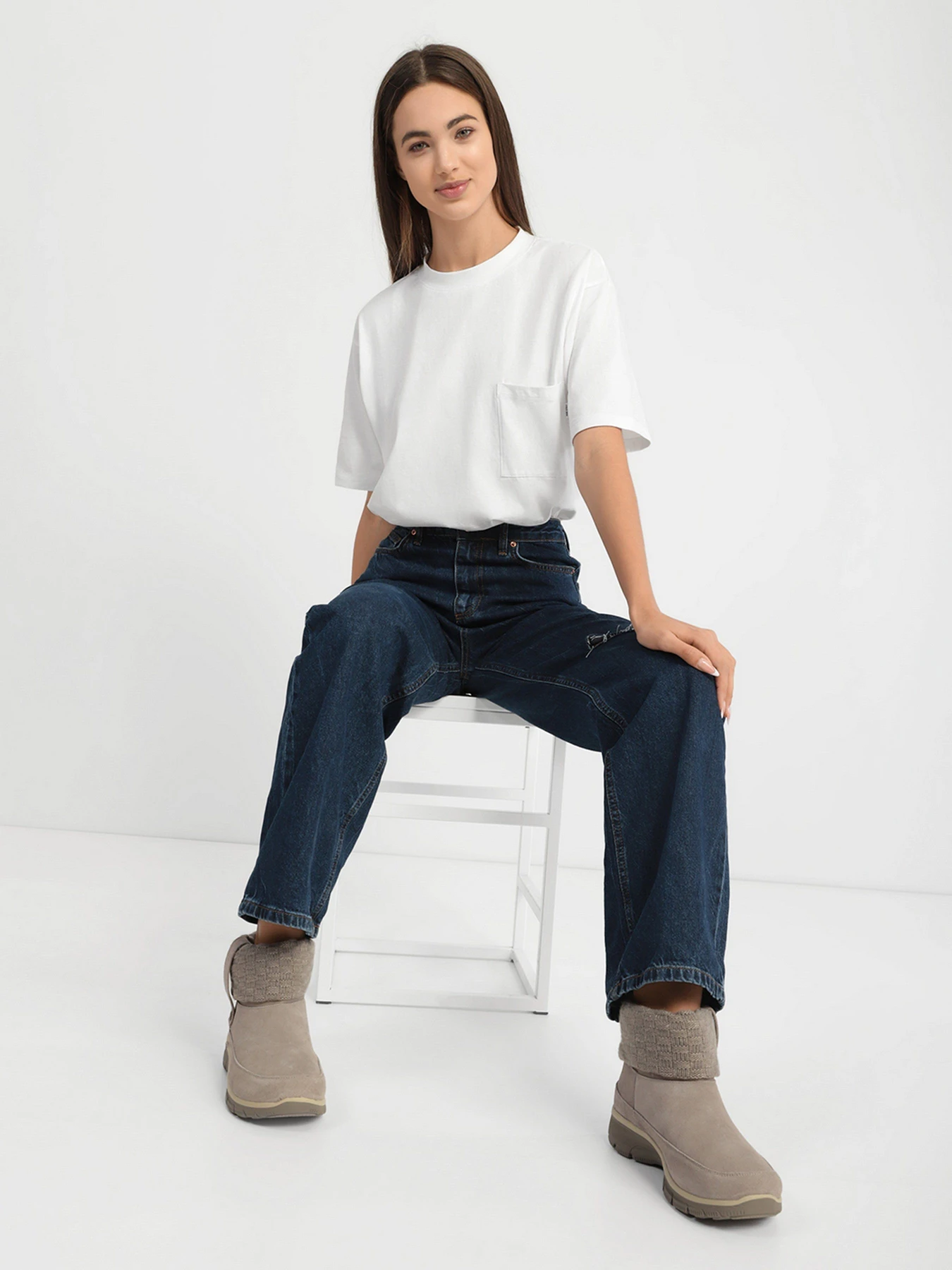 Ботинки и сапоги Skechers Easy Going - Upgraded Heights модель 167199W TPE Ботинки и сапоги Skechers Easy Going - Upgraded Heights модель 167199W TPE Фото