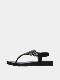 Шлёпанцы Skechers Meditation - Floral Lover модель 119138 BKSL Фото