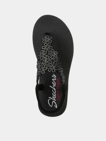 Шлёпанцы Skechers Meditation - Floral Lover модель 119138 BKSL Фото