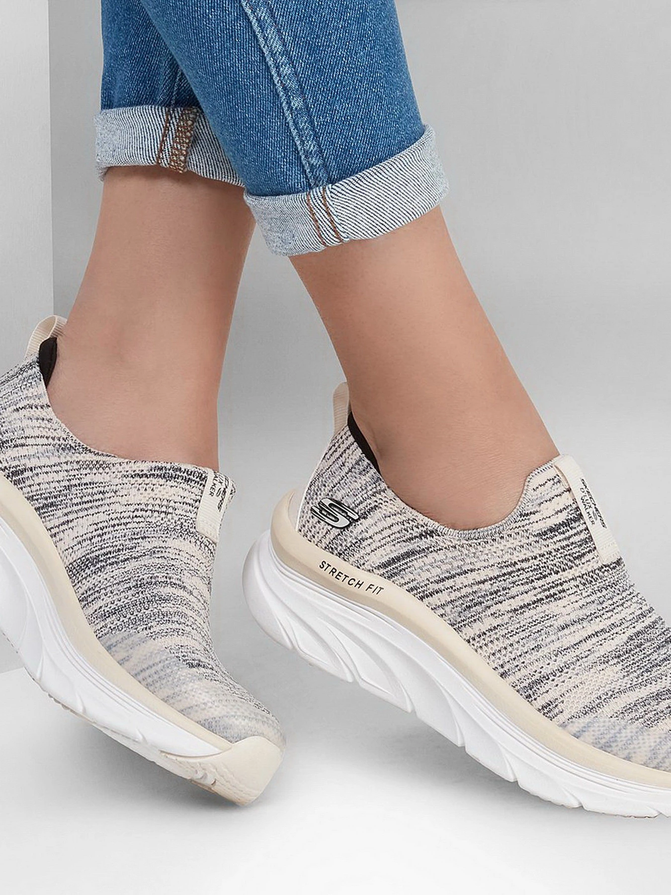 Слипоны и мокасины Skechers D'Lux Walker - Quick Upgrade модель 149128 NTBK Фото