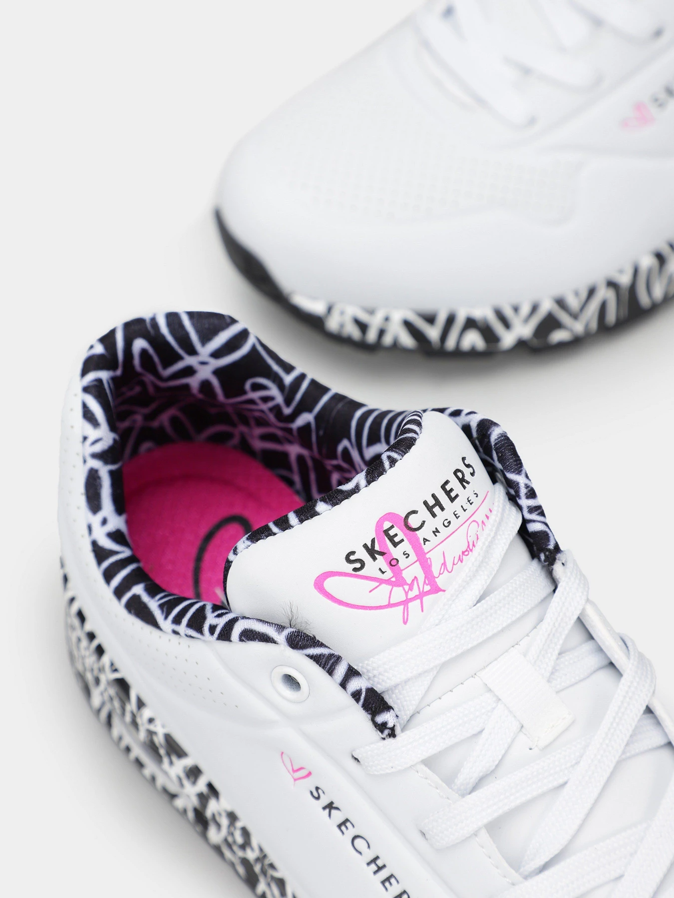 Кросівки Skechers x JGoldcrown: Uno – Loving Love модель 155506 WBK Фото