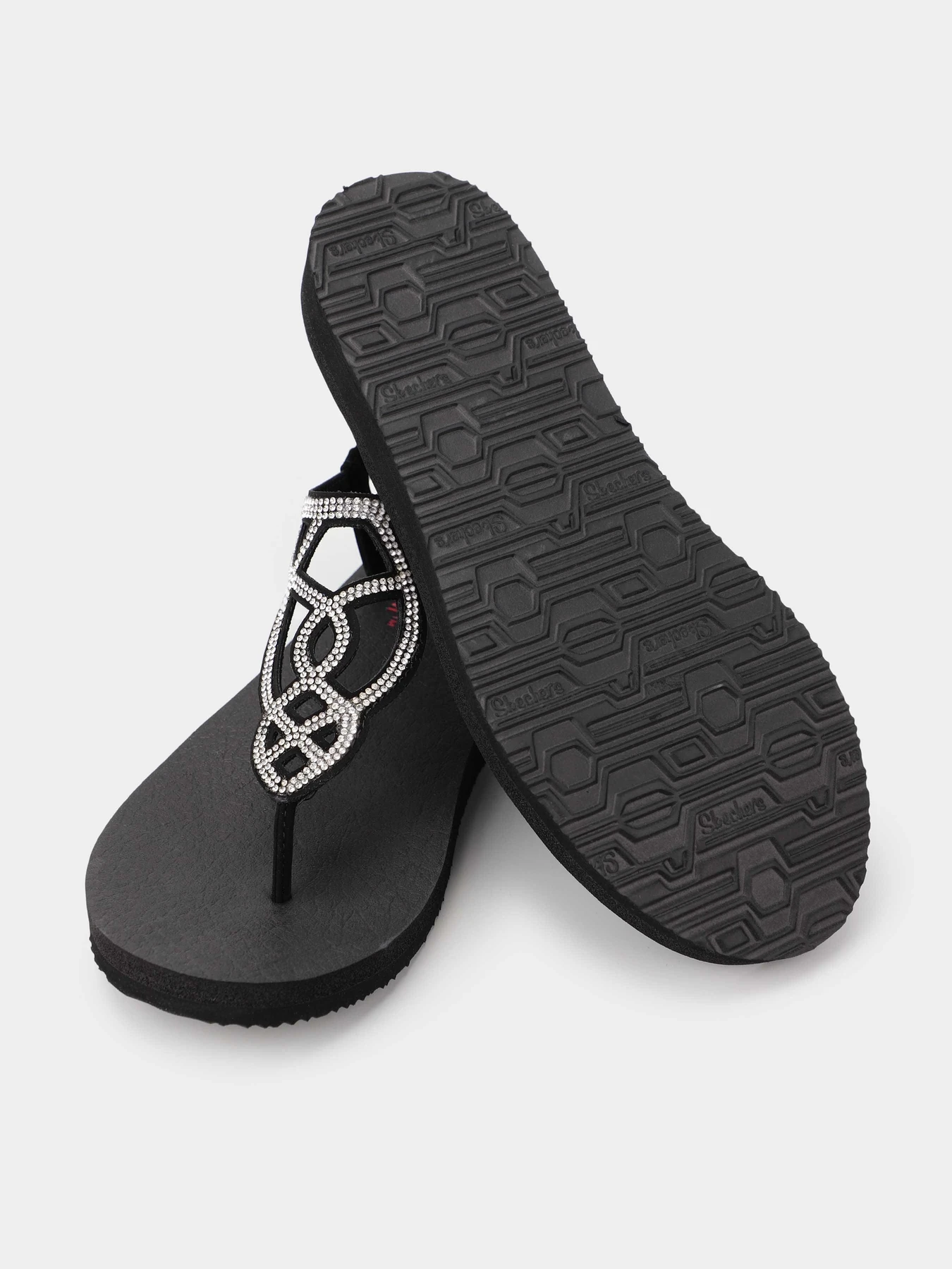 Шлёпанцы Skechers Meditation - Gala Dance модель 119157 BLK Шлёпанцы Skechers Meditation - Gala Dance модель 119157 BLK Фото