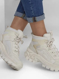 Ботинки и сапоги Skechers Hi-Ryze - I Want Tread модель 177242 OFWT Фото