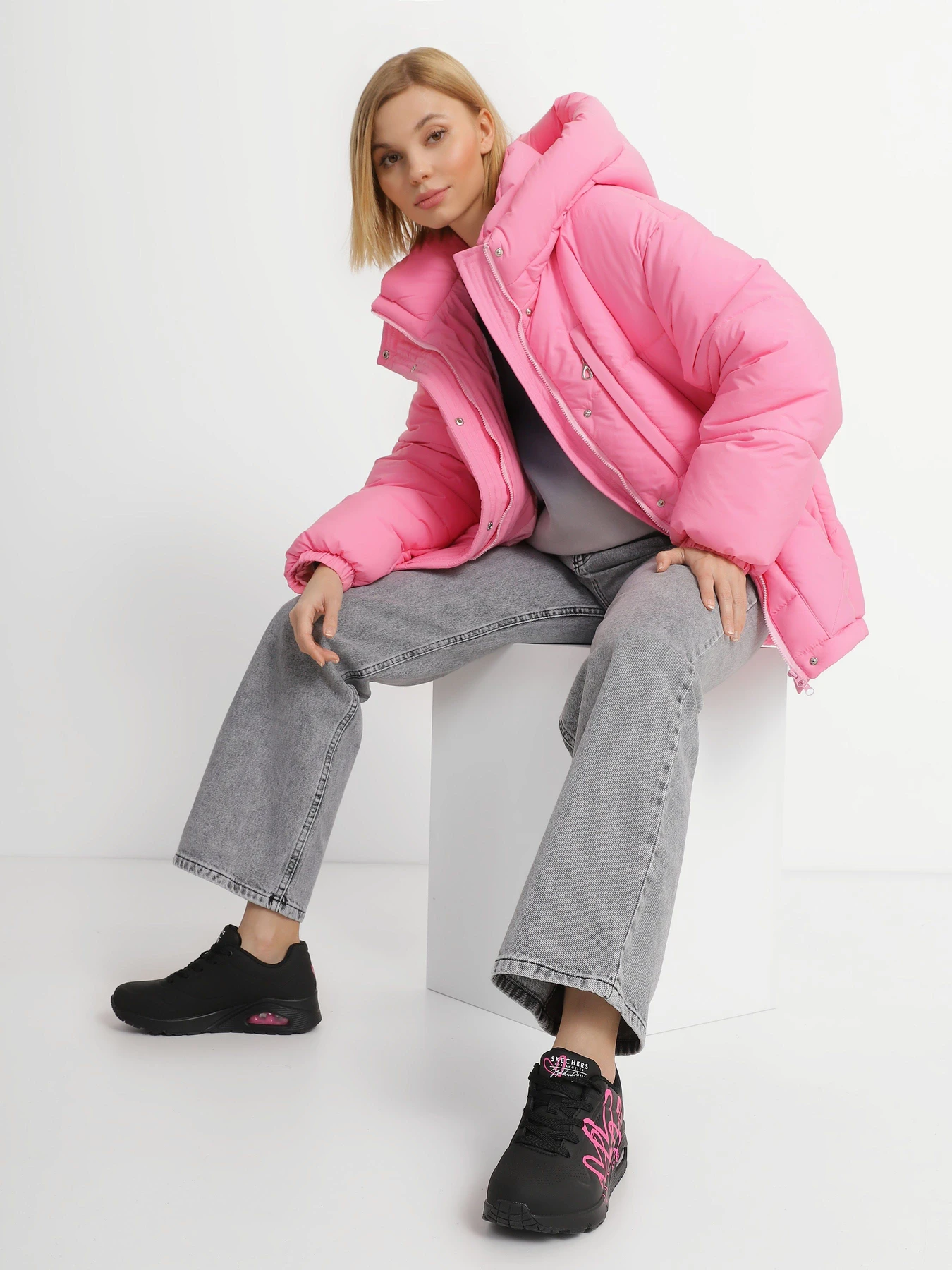 Кроссовки Skechers Skechers x JGoldcrown: Uno - Dripping In Love модель 177980 BKPK Фото