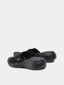 Шлёпанцы Skechers Go Walk Arch Fit Worthy модель 140224 BBK Фото