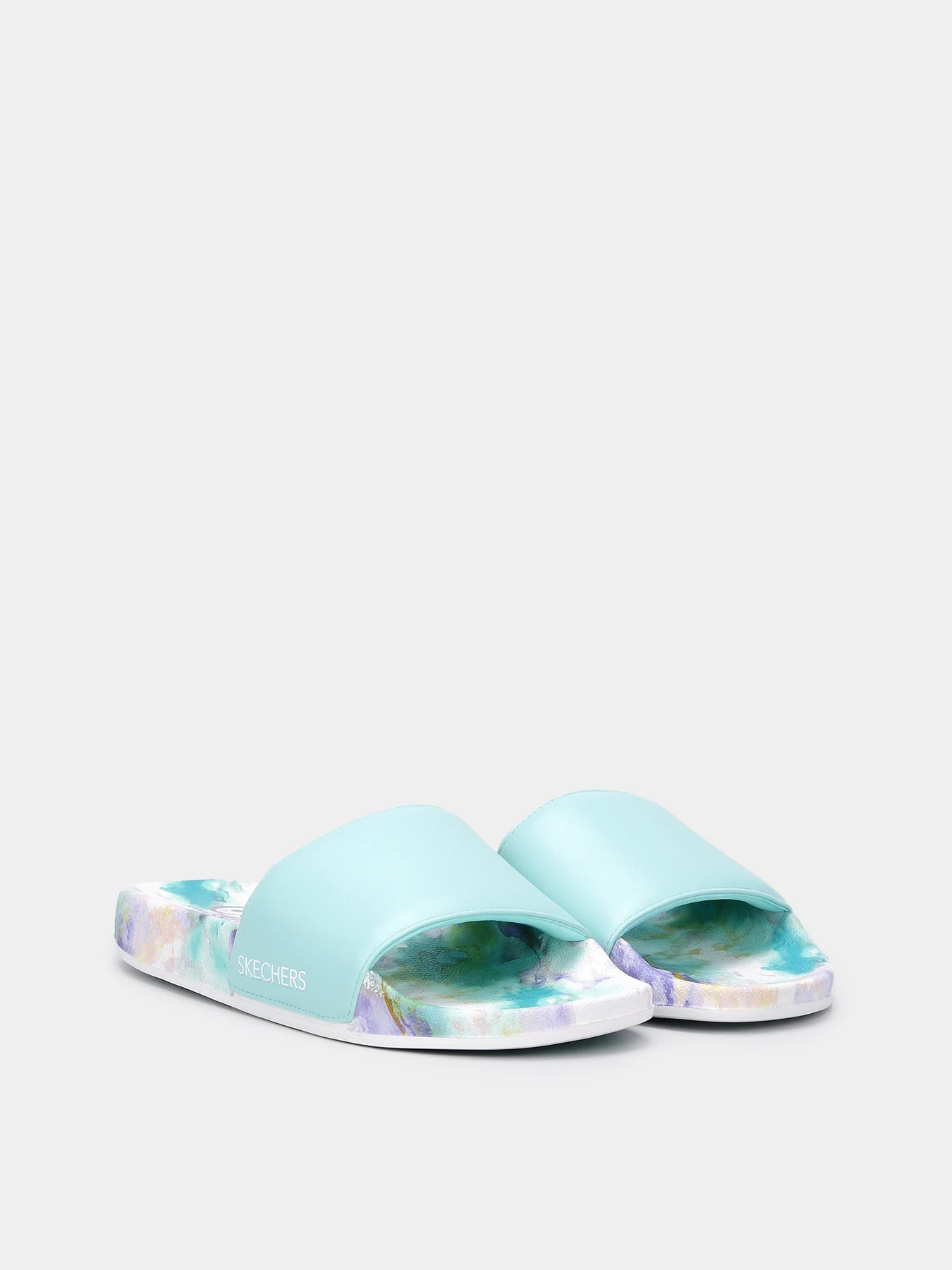 Шлёпанцы Skechers Pop Ups - True Color модель 119344 AQUA Шлёпанцы Skechers Pop Ups - True Color модель 119344 AQUA Фото