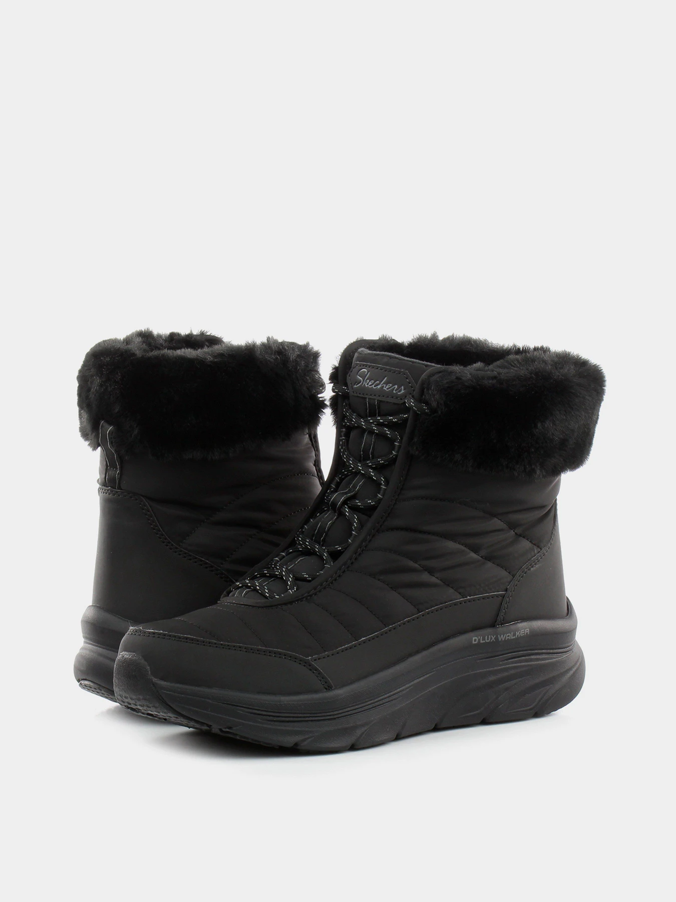 Ботинки и сапоги Skechers Relaxed Fit: D'Lux Walker - Winter Solstice модель 167388 BBK Ботинки и сапоги Skechers Relaxed Fit: D'Lux Walker - Winter Solstice модель 167388 BBK Фото
