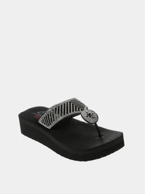 Шлёпанцы Skechers Vinyasa - Glamour On модель 119297 BLK Фото