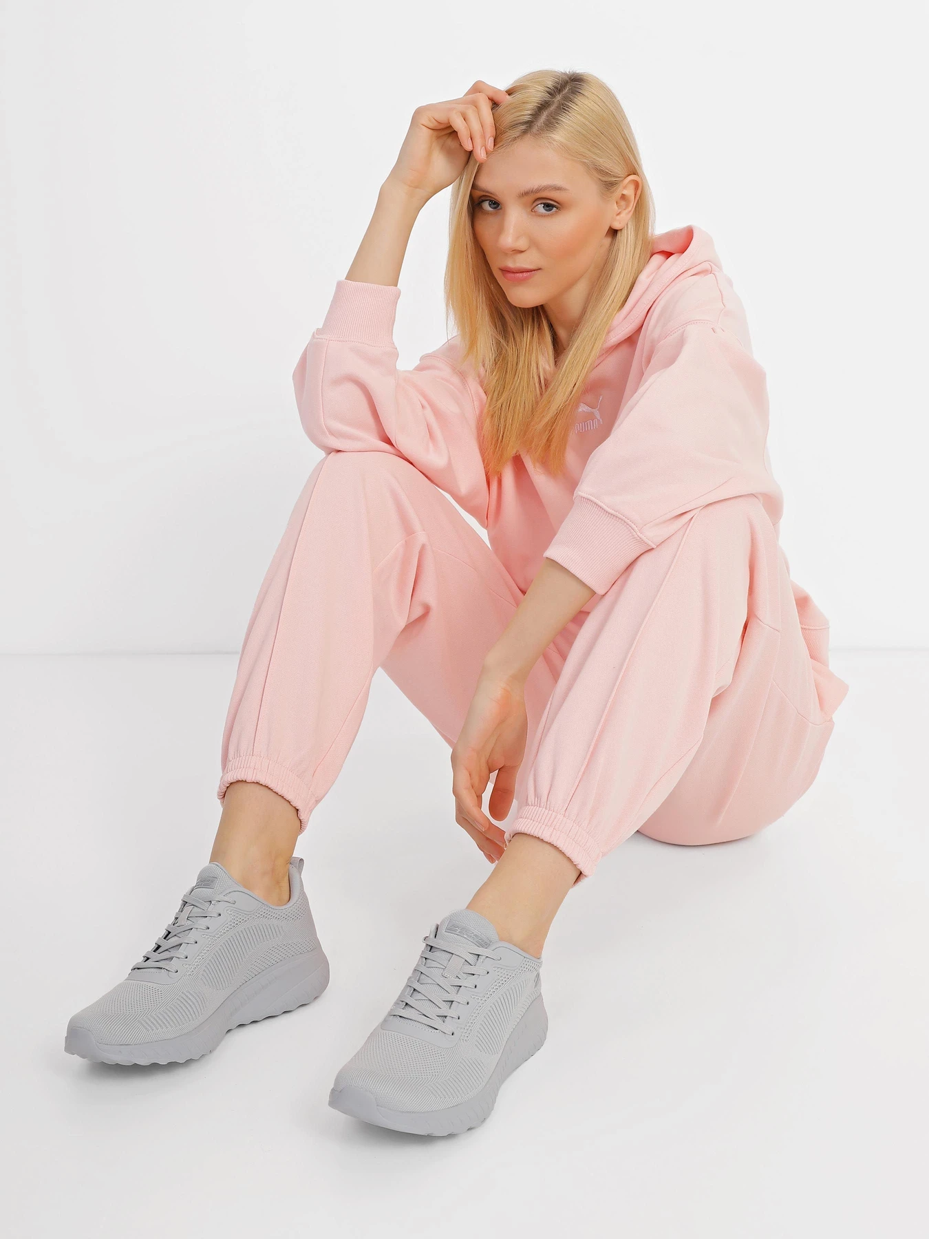Кроссовки Skechers BOBS Sport Squad Chaos - Face Off модель 117209 LTGY Фото