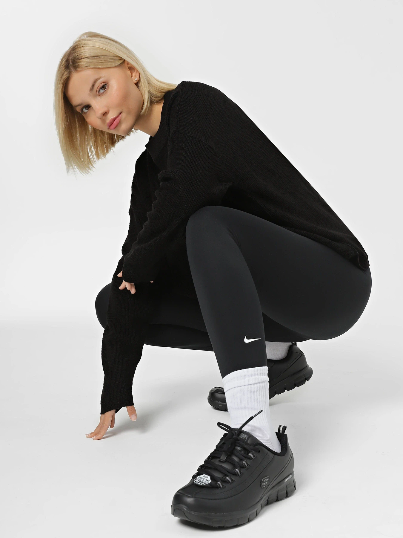 Кросівки Skechers Work Relaxed Fit: Sure Track - Trickel модель 76550EW BLK Фото