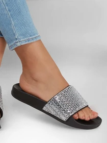 Шлёпанцы Skechers Pop Ups - New Spark модель 119320 BLK Фото