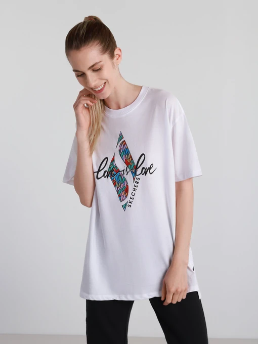Футболки і поло Skechers Skechers x JGoldcrown: Love is Love модель JWTS5 WHT Фото