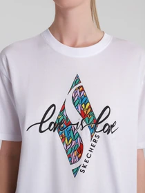 Футболки и поло Skechers Skechers x JGoldcrown: Love is Love модель JWTS5 WHT Фото