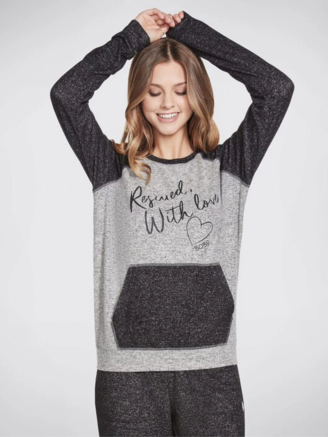 Худі та світшоти Skechers BOBS With Love модель BW3LT86 GRY Худі та світшоти Skechers BOBS With Love модель BW3LT86 GRY Фото