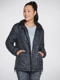 Куртки и дубленки Skechers GOwalk Wear Midnight Puffer Jacket модель W3JA251 BKNV Фото