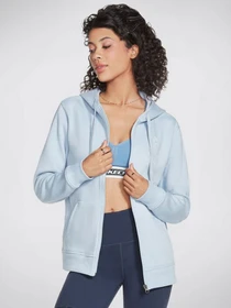 Худі та світшоти Skechers DIAMOND CROWN FRONT ZIP HOODIE модель WJA205 BLPW Фото