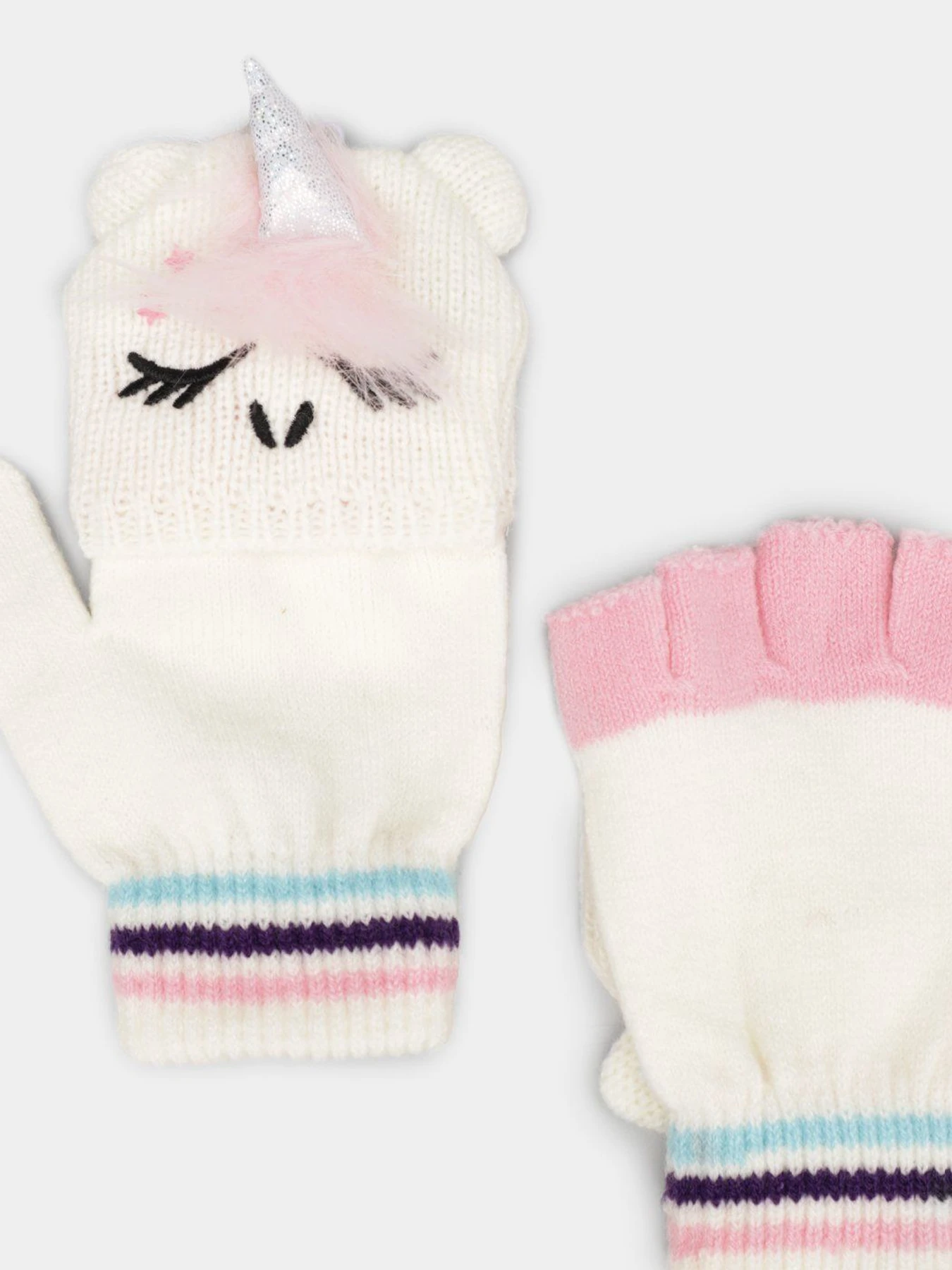Перчатки и варежки Skechers Unicorn Convertible Mittens модель SGK1565OFWT Фото