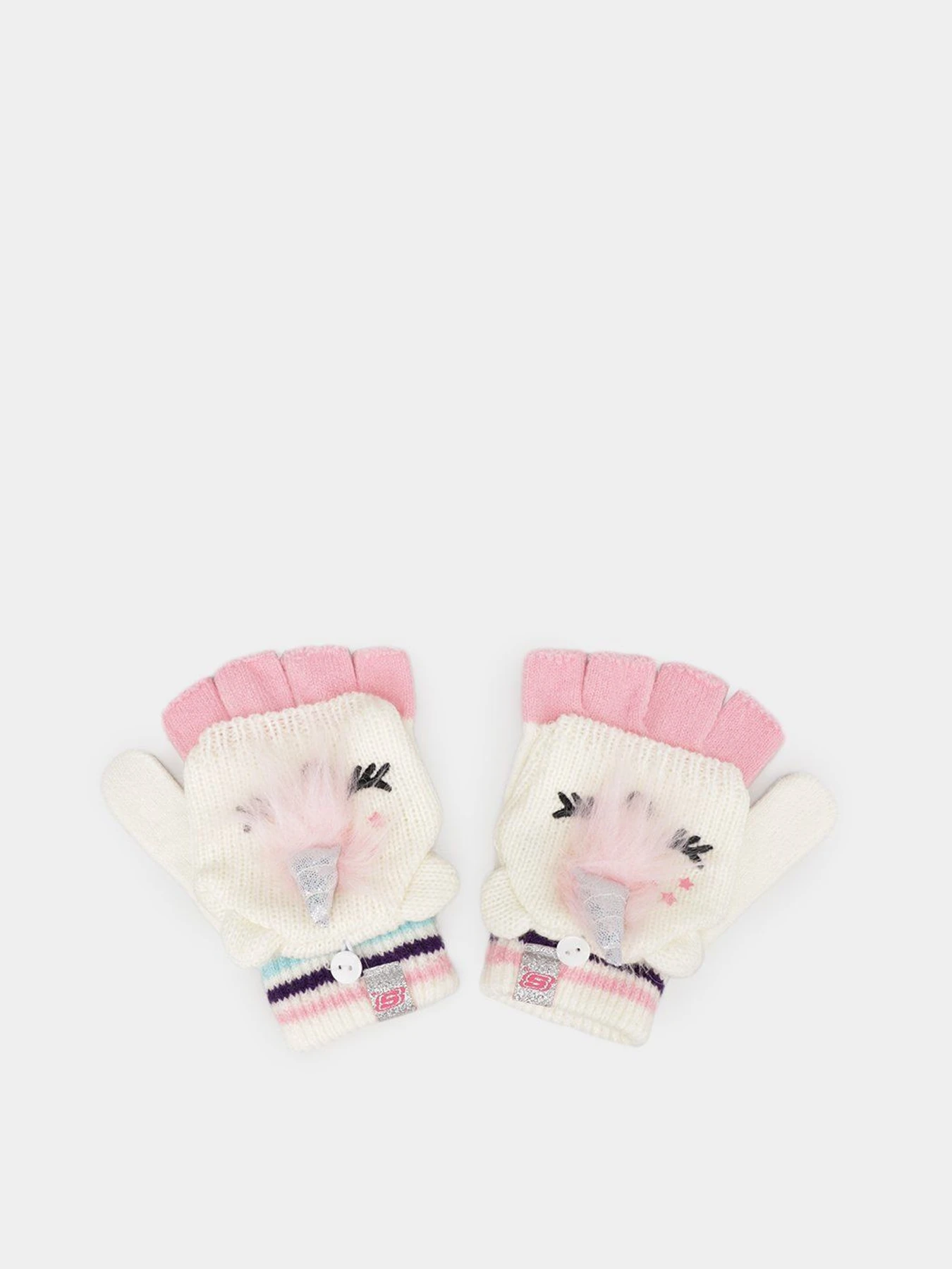 Перчатки и варежки Skechers Unicorn Convertible Mittens модель SGK1565OFWT Фото