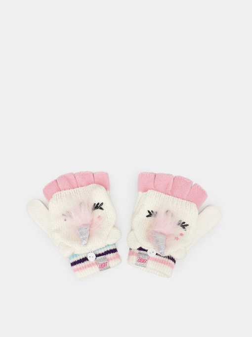 Перчатки и варежки Skechers Unicorn Convertible Mittens модель SGK1565OFWT Фото