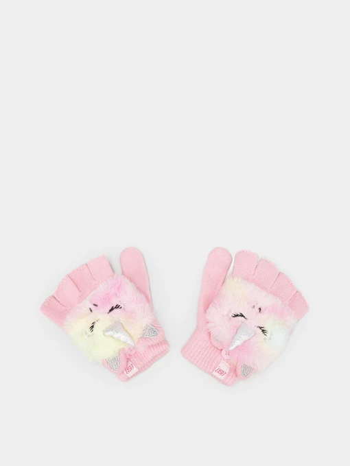Перчатки и варежки Skechers Unicorn Faux Fur Mittens модель SGK8014PINK Фото