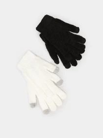 Перчатки и варежки Skechers 2 Pack Feather Yarn Gloves модель SLK83131MULT Фото