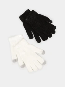 Перчатки и варежки Skechers 2 Pack Feather Yarn Gloves модель SLK83131MULT Фото
