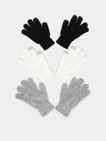 Перчатки и варежки Skechers 3 Pack Magic Gloves модель SLK83015BKMT Фото