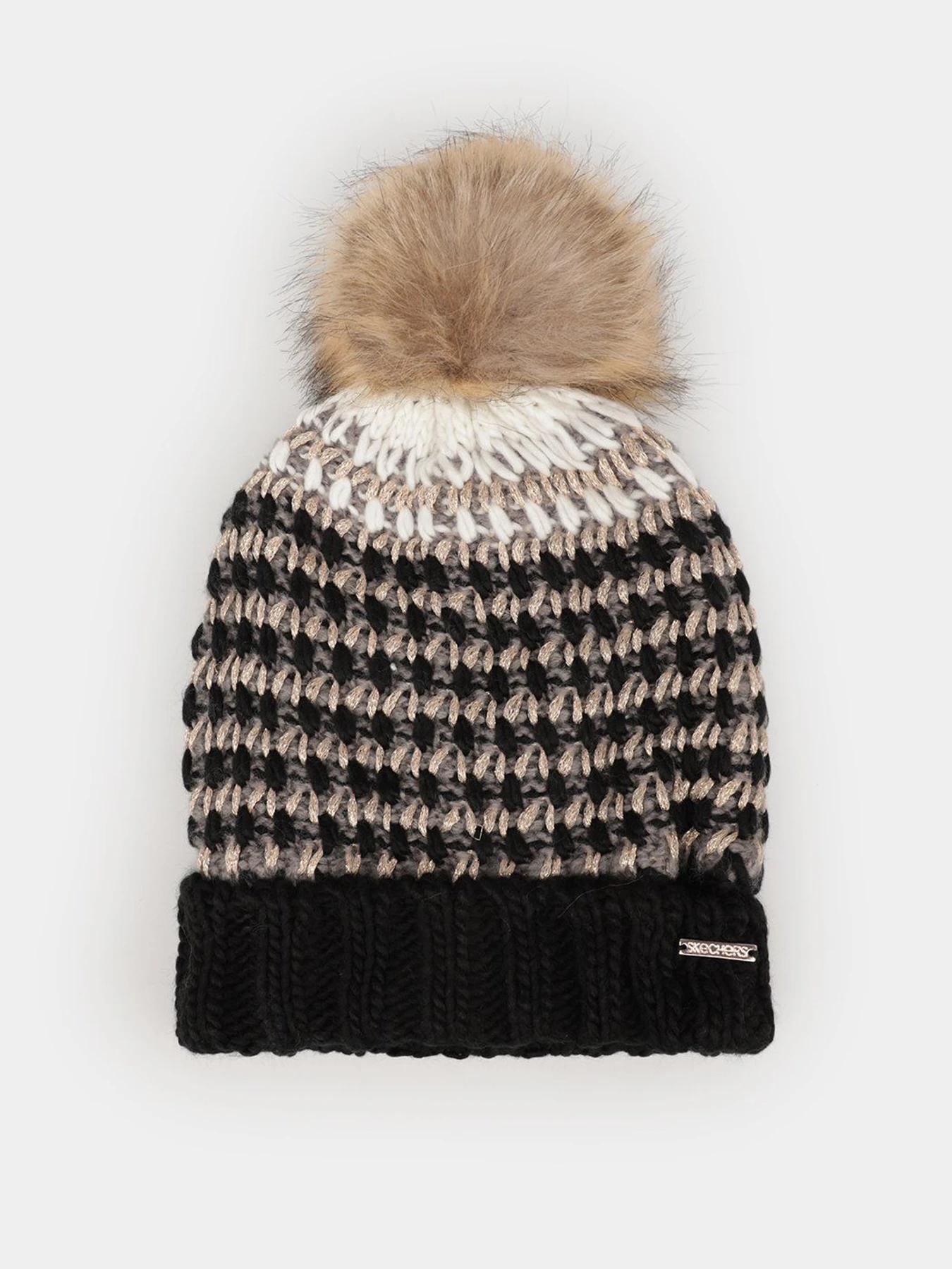 Шапки и кепки Skechers Metallic Yarn Beanie Hat модель SLK1043BLK Шапки и кепки Skechers Metallic Yarn Beanie Hat модель SLK1043BLK Фото