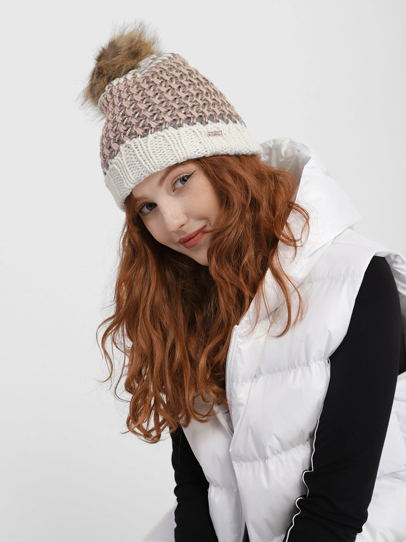 Шапки и кепки Skechers Metallic Yarn Beanie Hat модель SLK1043PNK Шапки и кепки Skechers Metallic Yarn Beanie Hat модель SLK1043PNK Фото