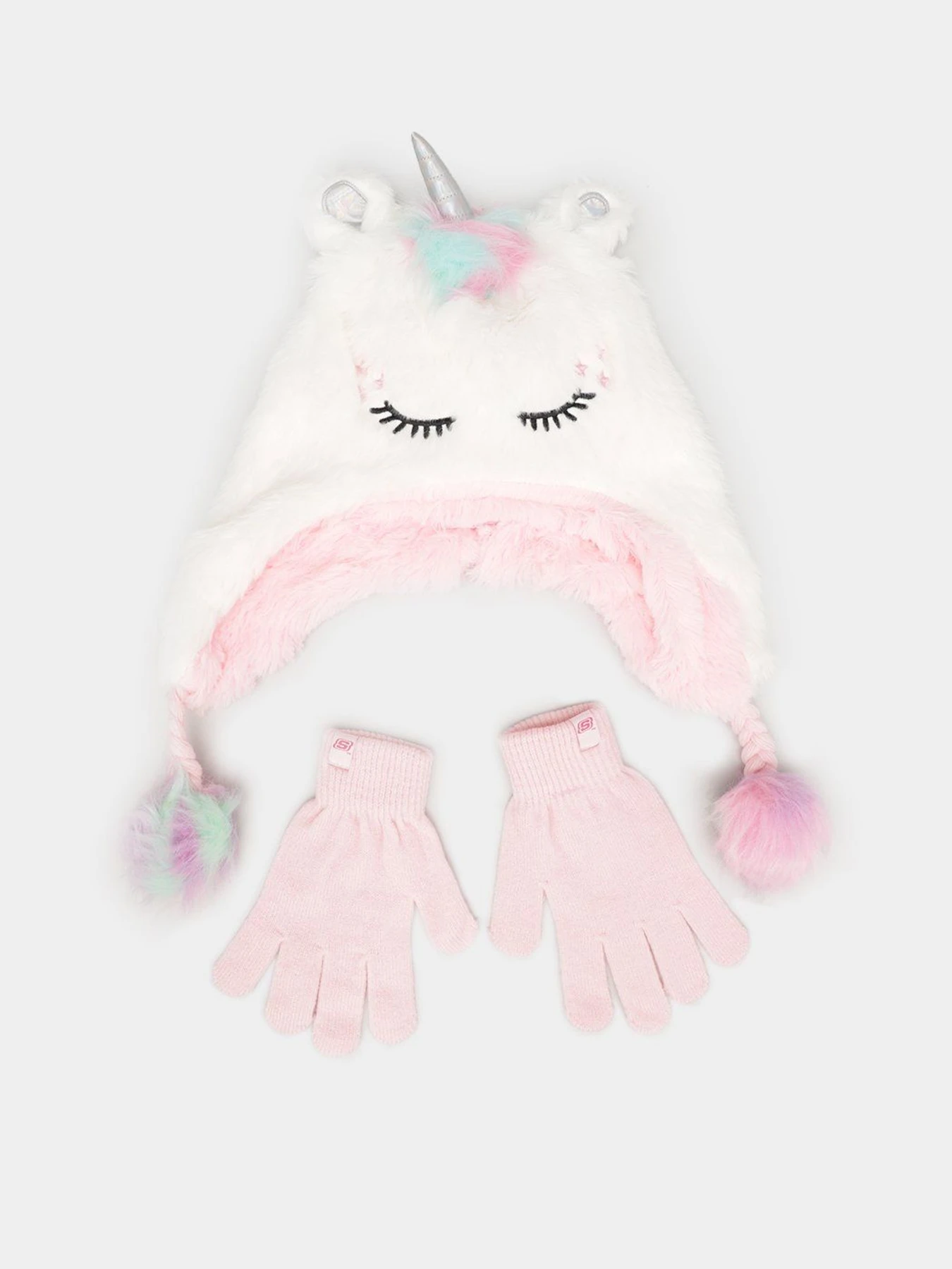 Шапки и кепки Skechers Plush Unicorn Hat Set модель SGC6019OFWT Фото