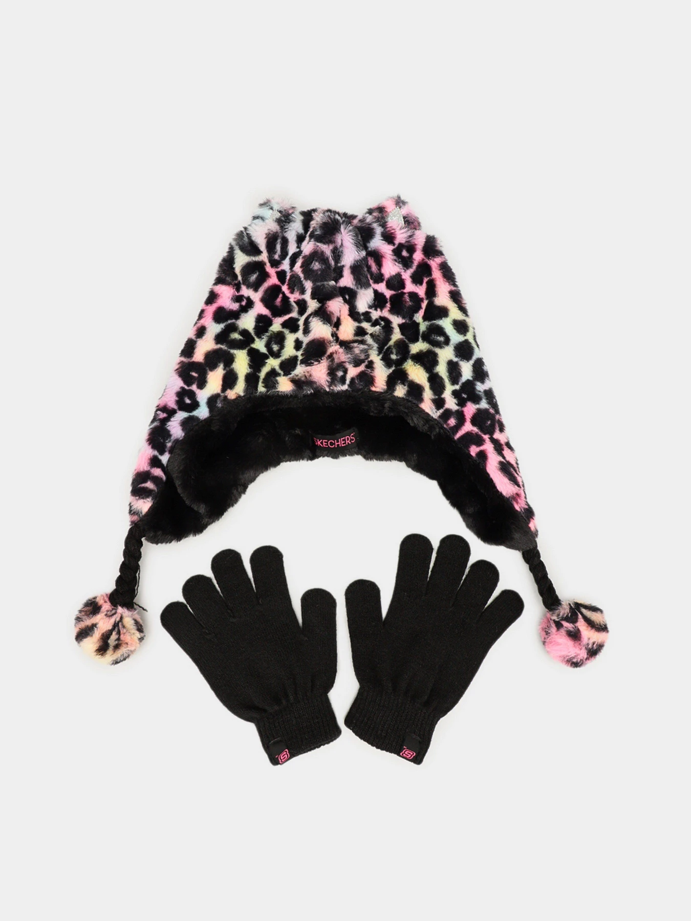 Шапки та кепки Skechers Plush Leopard Hat Set модель SGC6022MULT Фото
