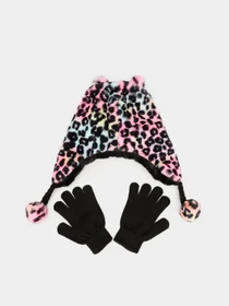 Шапки та кепки Skechers Plush Leopard Hat Set модель SGC6022MULT Фото