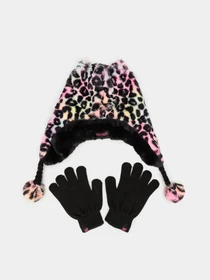 Шапки та кепки Skechers Plush Leopard Hat Set модель SGC6022MULT Фото