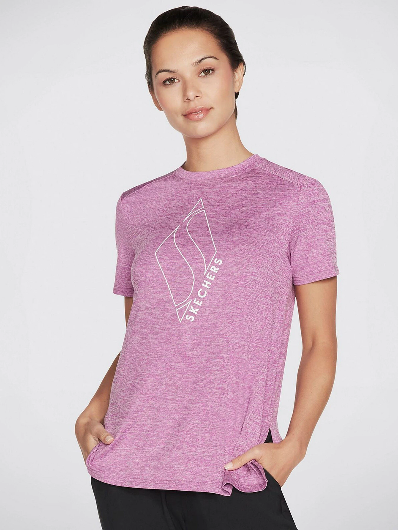 Футболки і поло Skechers GoDri Diamond Blissful Tee модель W1TS327 PRHP Фото
