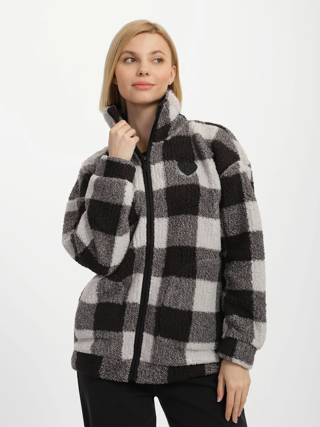 Худі та світшоти Skechers BOBS Apparel Snuggles Buffalo Check модель BW3JA38 GYMT Худі та світшоти Skechers BOBS Apparel Snuggles Buffalo Check модель BW3JA38 GYMT Фото