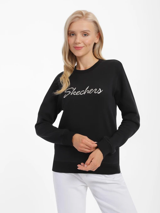 Худі та світшоти Skechers Signature Crew модель TP34 BLK Фото