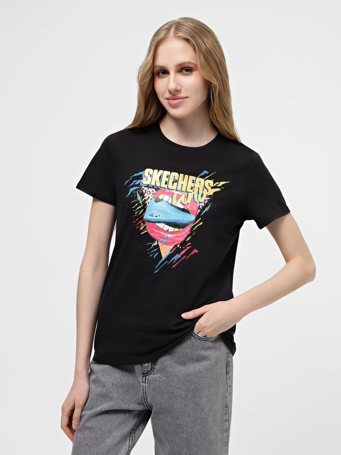 Футболки и поло Skechers Skechers Uno Classic Crew Tee модель TS111 BLK Футболки и поло Skechers Skechers Uno Classic Crew Tee модель TS111 BLK Фото